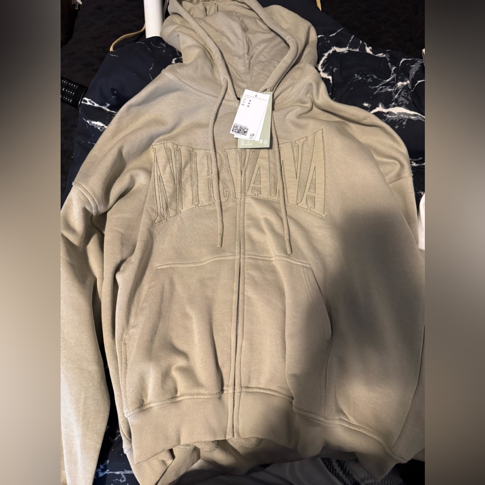 Green Hoodie with Embroidered Logo